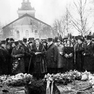 1931 13 April Begravning I Folkrna Marika Stiernstedt Talar